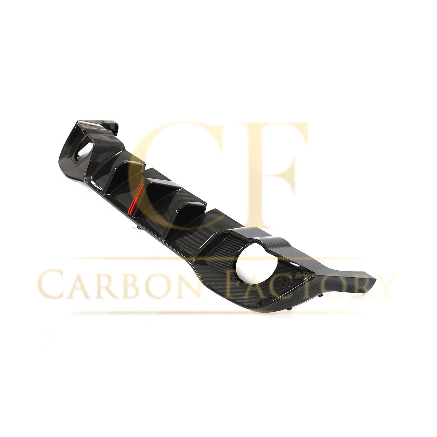 V Style Carbon Fibre Rear Diffuser for VW Golf MK8 GTI & R Line 21-Present