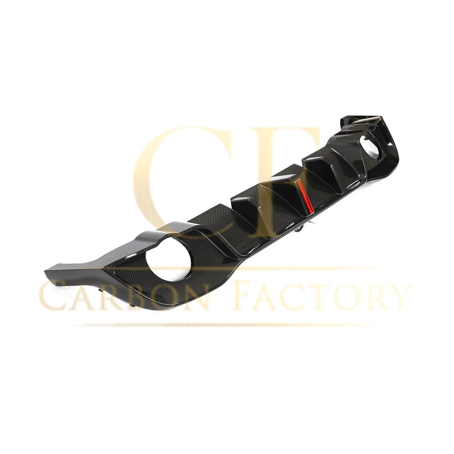 V Style Carbon Fibre Rear Diffuser for VW Golf MK8 GTI & R Line 21-Present