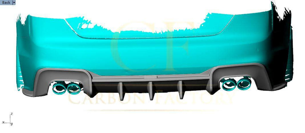 V Style Pre-Preg Carbon Fibre Rear Diffuser for Audi B9.5 A5 S Line & S5 20-22