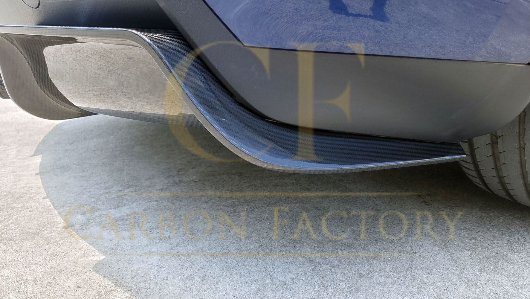V Style Pre-Preg Carbon Fibre Rear Diffuser for Tesla Model Y 19-23