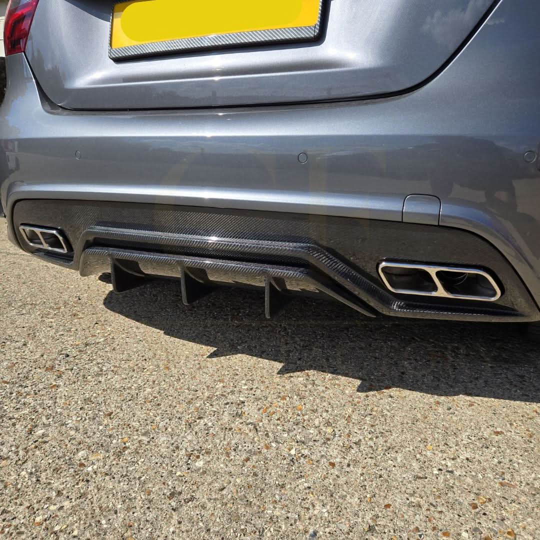 VRS Style Carbon Fibre Rear Diffuser for Mercedes Benz W176 A Class & A45 13-18