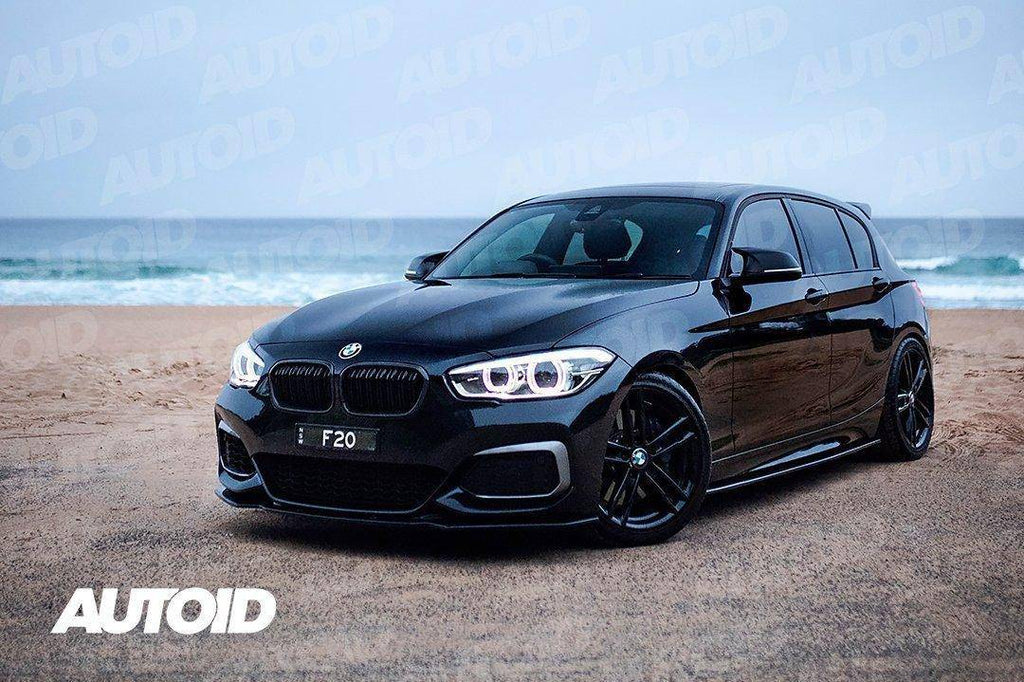 Carbon Fibre Double Slat Kidney Grilles for BMW 1 Series (2015-2019, LCI F20 F21)