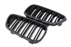 Carbon Fibre Double Slat Kidney Grilles for BMW 2 Series & M2 (2014-2020, F22 F87)