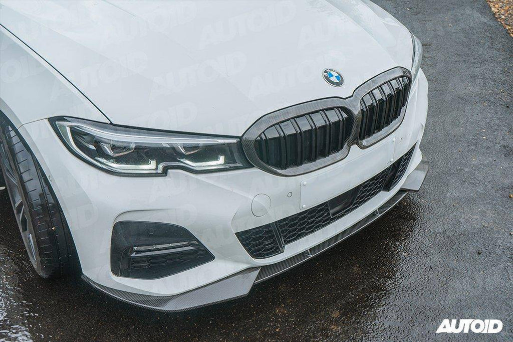 Carbon Fibre Double Slat Kidney Grilles for BMW 3 Series Pre-LCI (2019-2023, G20 G21)
