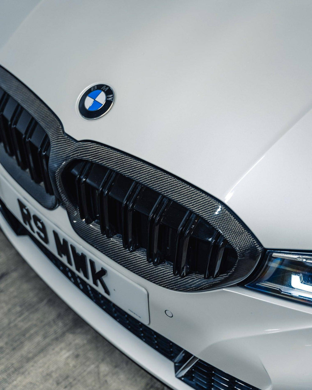 Carbon Fibre Double Slat Kidney Grilles for BMW 3 Series Pre-LCI (2019-2023, G20 G21)