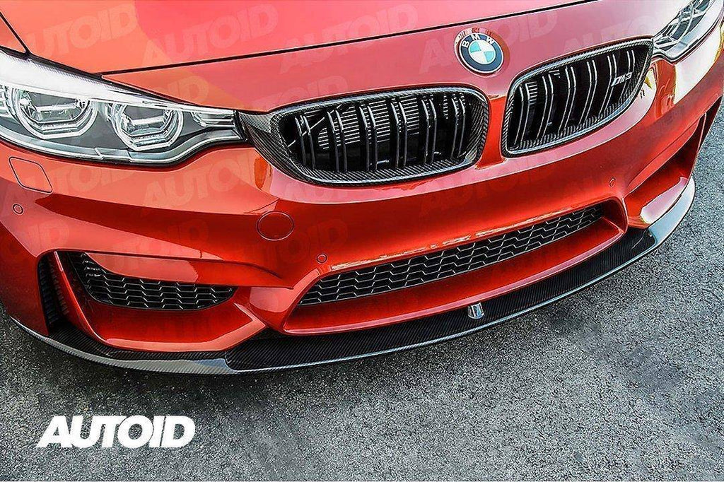 Carbon Fibre Double Slat Kidney Grilles for BMW 4 Series, M3 & M4 (2014-2020, F32 F33 F80 F82 F83)