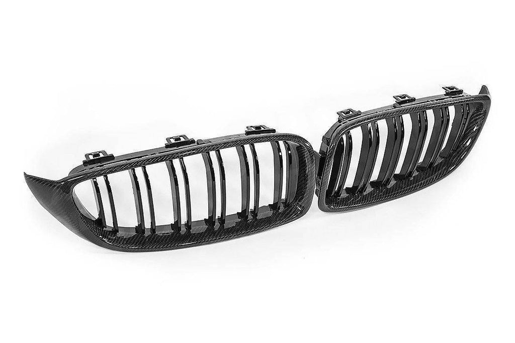 Carbon Fibre Double Slat Kidney Grilles for BMW 4 Series, M3 & M4 (2014-2020, F32 F33 F80 F82 F83)