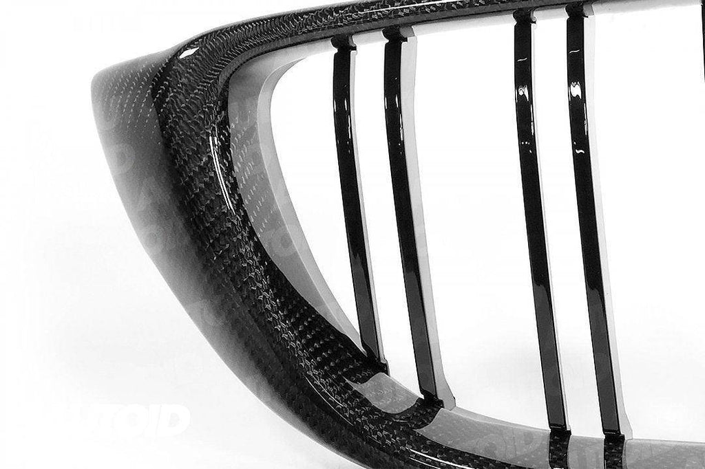 Carbon Fibre Double Slat Kidney Grilles for BMW 4 Series, M3 & M4 (2014-2020, F32 F33 F80 F82 F83)