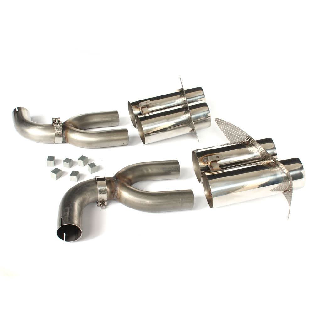 Exhaust Tips for P Style Carbon Fibre Rear Diffuser for Mercedes W117 CLA250 CLA45 13-19