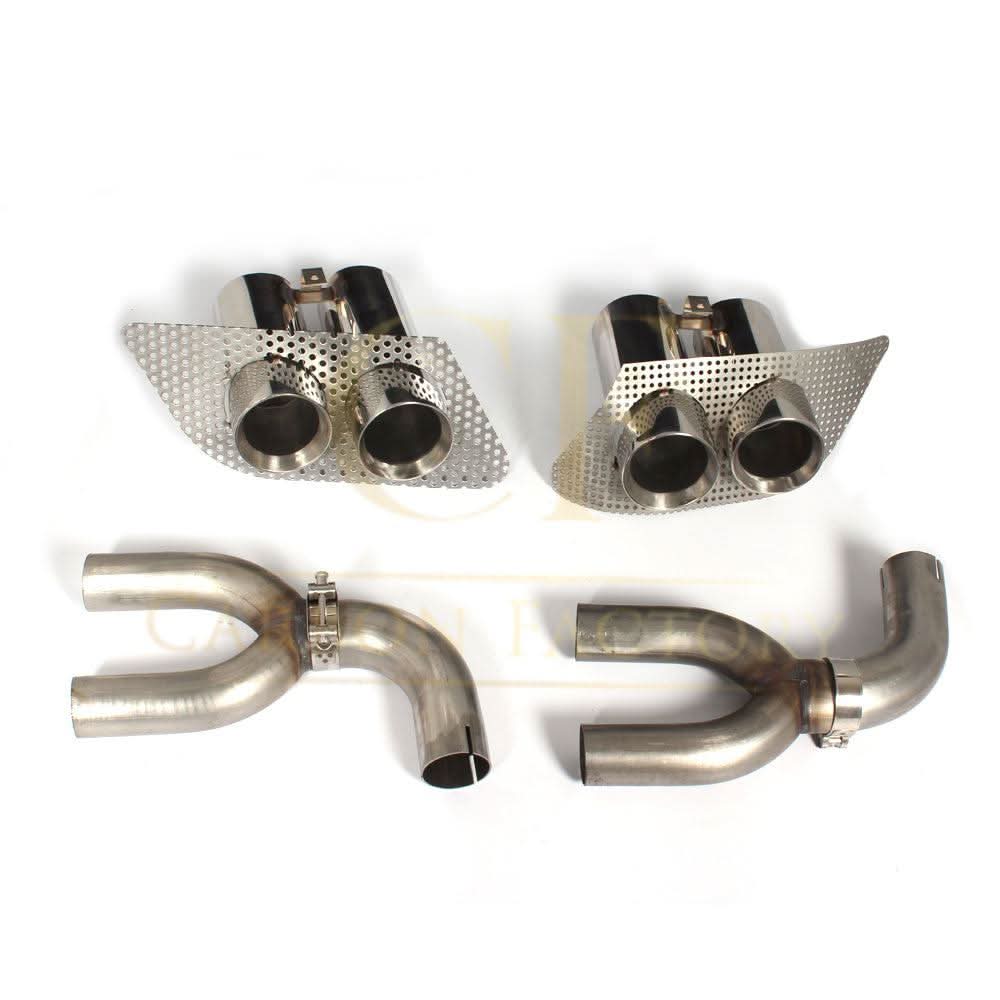 Exhaust Tips for P Style Carbon Fibre Rear Diffuser for Mercedes W117 CLA250 CLA45 13-19