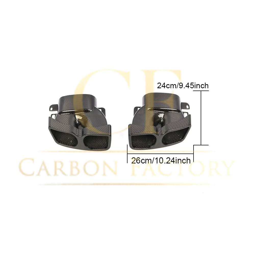 Pre-Preg Carbon Fibre Exhaust Tips for Mercedes W205 C63 C63s 15-18