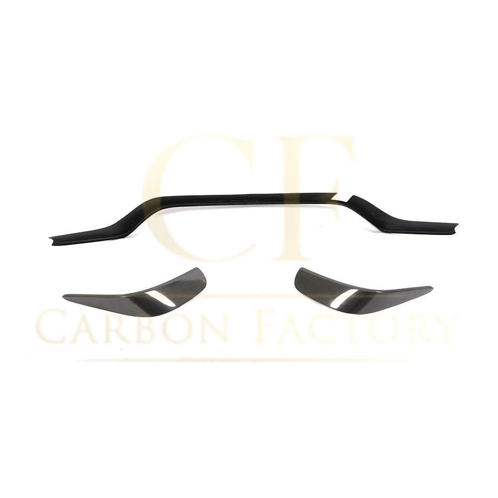 A Style Carbon Fibre Front Lower Grille Trims for Mercedes Benz W292 GLE63 16-19