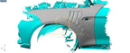 BSJ Style Carbon Fibre Front Wheel Arches for BMW 2 Series F87 M2 M2C 13-21