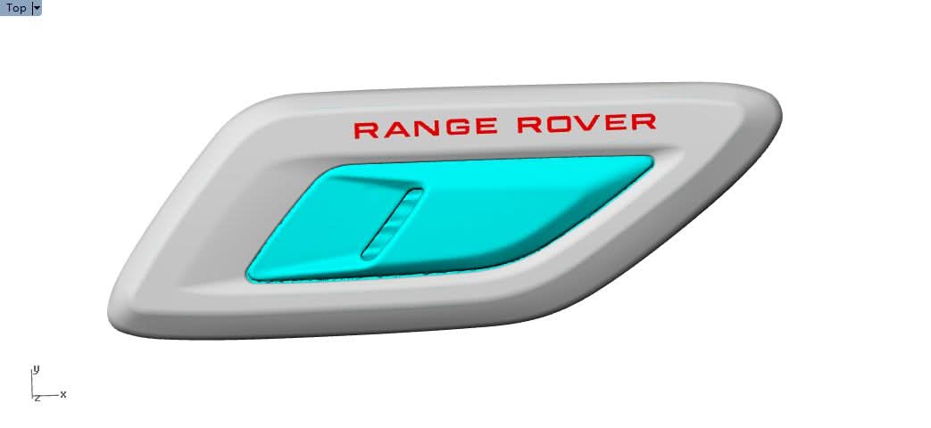 Carbon Fibre Bonnet Air Intake Scoop for Land Rover Range Rover Sport 18-20