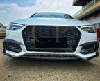 Carbon Fibre Fog Light Covers for Audi A4 B9 S Line 16-19