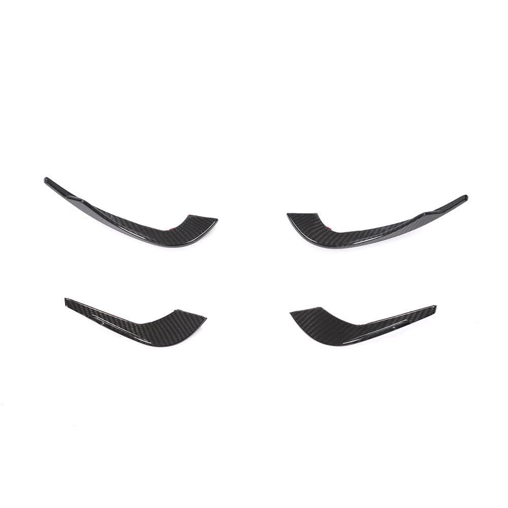 Carbon Fibre Front Bumper Canards for Audi A4 B9 S Line & S4 19-22