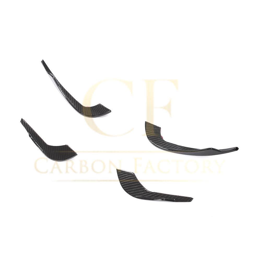 Carbon Fibre Front Bumper Canards for Audi A4 B9 S Line & S4 19-22