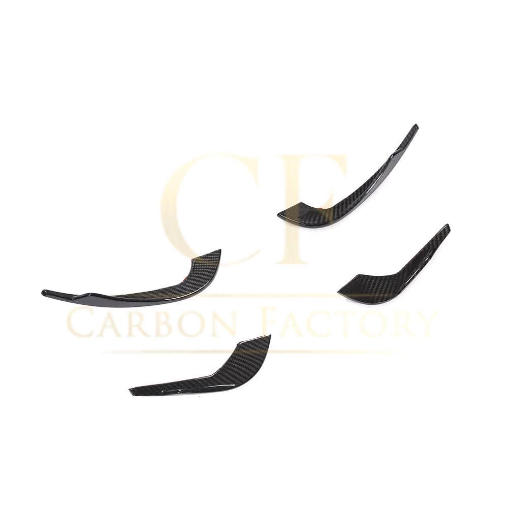 Carbon Fibre Front Bumper Canards for Audi A4 B9 S Line & S4 19-22