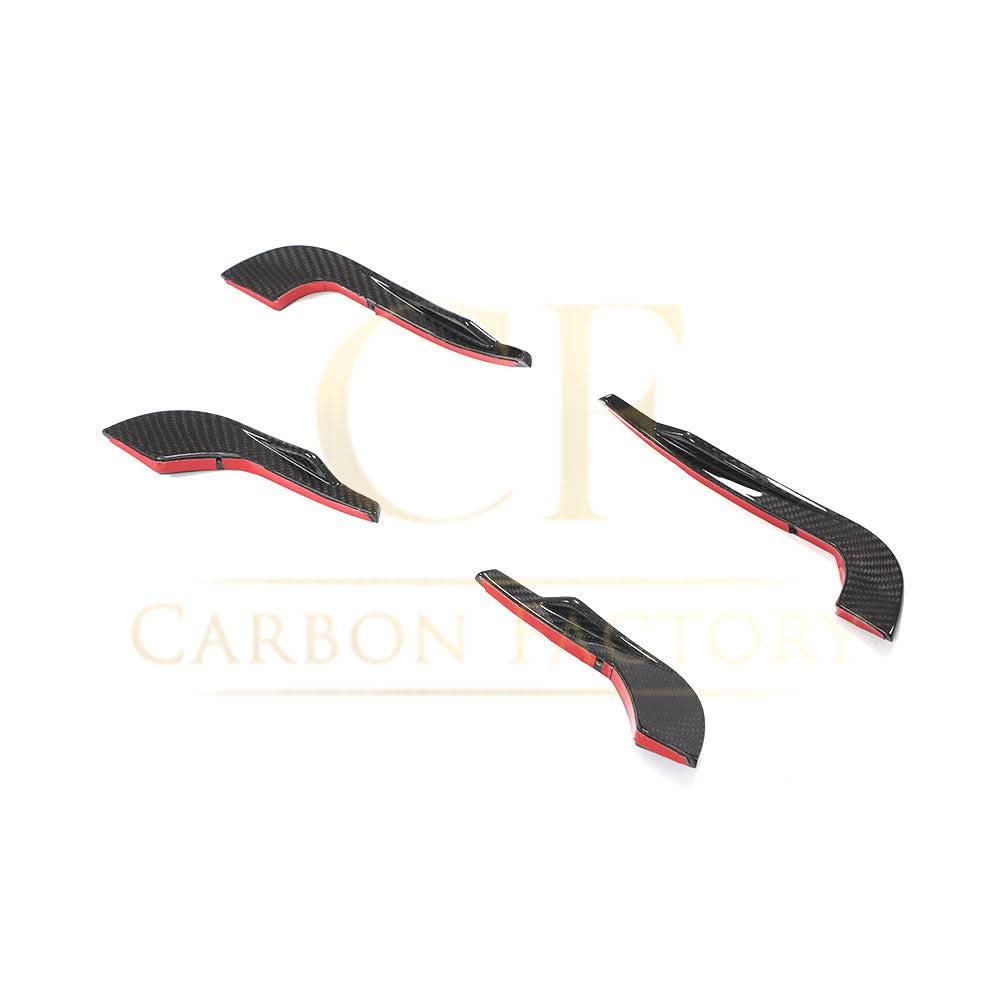 Carbon Fibre Front Bumper Canards for Audi A4 B9 S Line & S4 19-22
