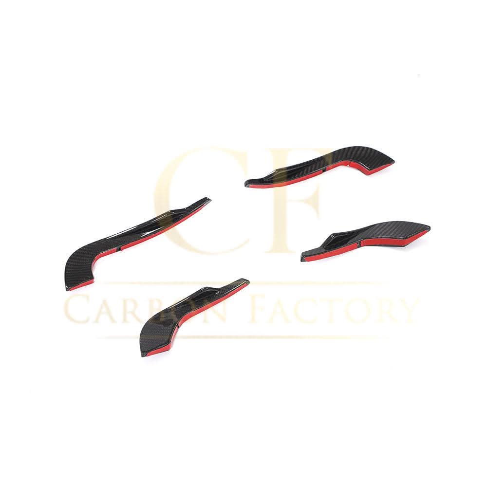 Carbon Fibre Front Bumper Canards for Audi A4 B9 S Line & S4 19-22