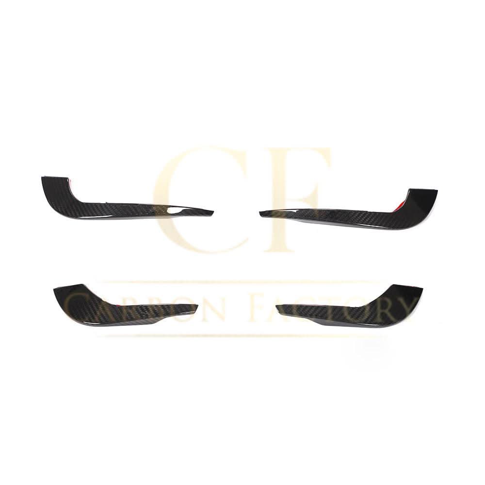 Carbon Fibre Front Bumper Canards for Audi A4 B9 S Line & S4 19-22