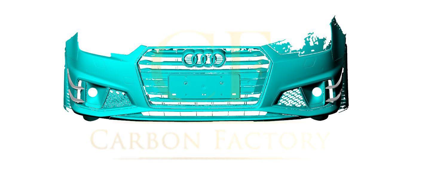 Carbon Fibre Front Bumper Canards for Audi A4 B9 S Line & S4 19-22