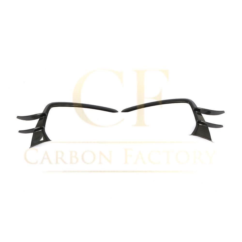 Carbon Fibre Front Bumper Trims for Audi 4K A7 S Line S7 19-22