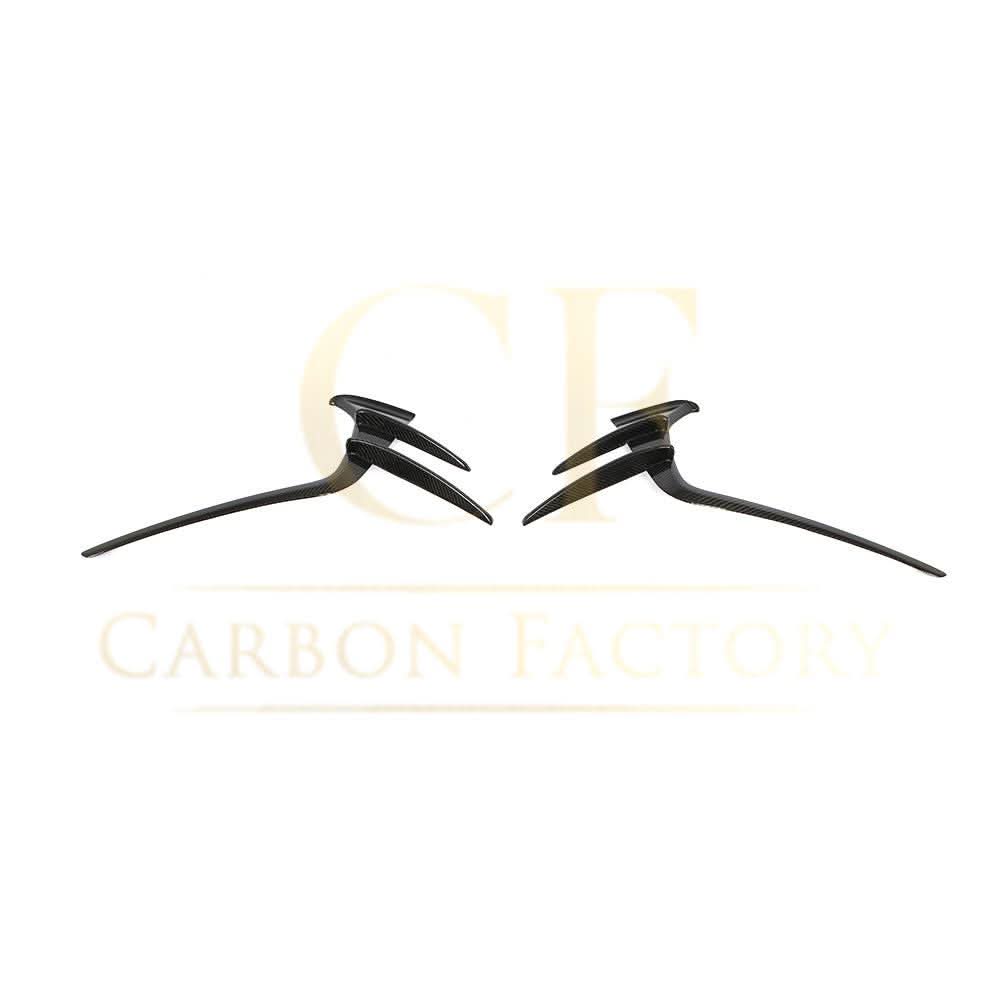 Carbon Fibre Front Bumper Trims for Audi 4K A7 S Line S7 19-22