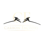 Carbon Fibre Front Bumper Trims for Audi 4K A7 S Line S7 19-22