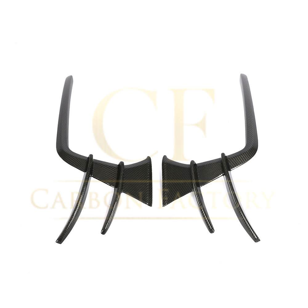 Carbon Fibre Front Bumper Trims for Audi 4K A7 S Line S7 19-22