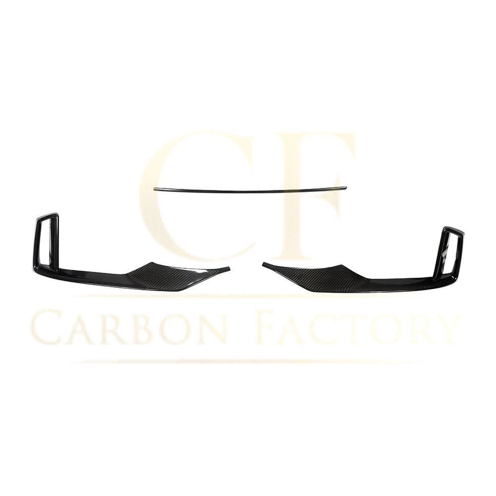 Carbon Fibre Front Bumper Trims for Audi 8V RS3 Saloon 17-20