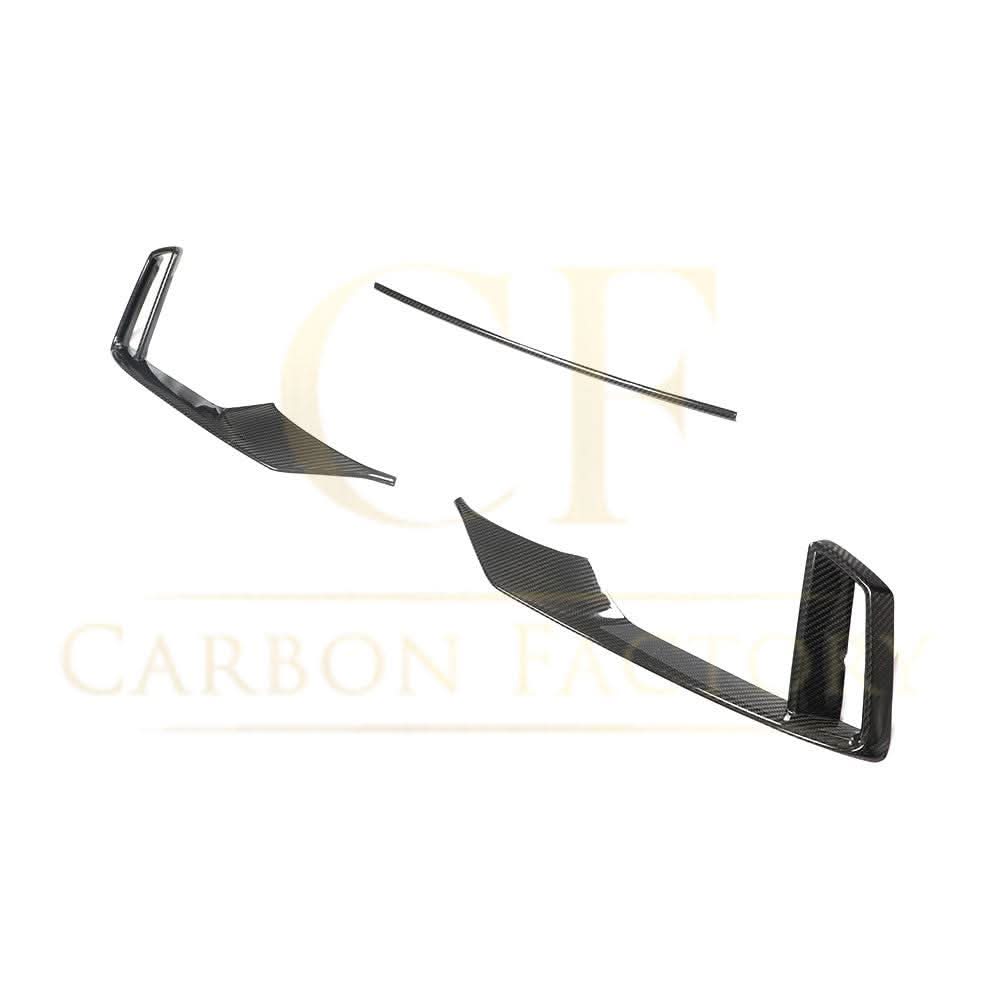 Carbon Fibre Front Bumper Trims for Audi 8V RS3 Saloon 17-20