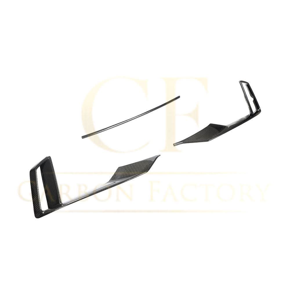 Carbon Fibre Front Bumper Trims for Audi 8V RS3 Saloon 17-20