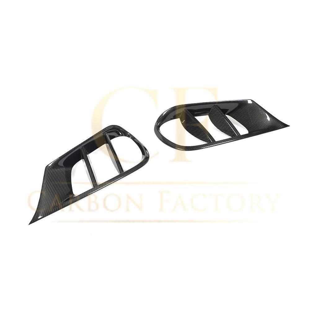 Carbon Fibre Front Bumper Trims for Mercedes Benz W212 E Class 14-17