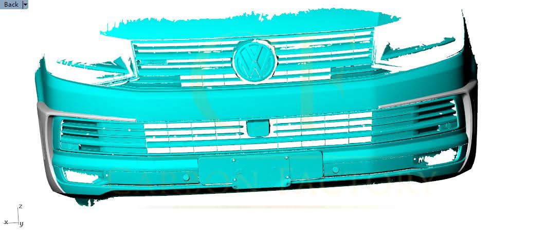 Carbon Fibre Front Bumper Trims for VW T6 Multivan 15-20