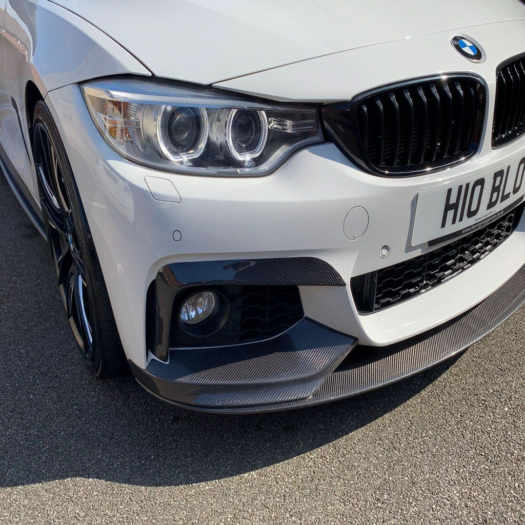 Carbon Fibre Front Bumper Upper Trims for BMW 4 Series F32 F33 F36 2014-2020