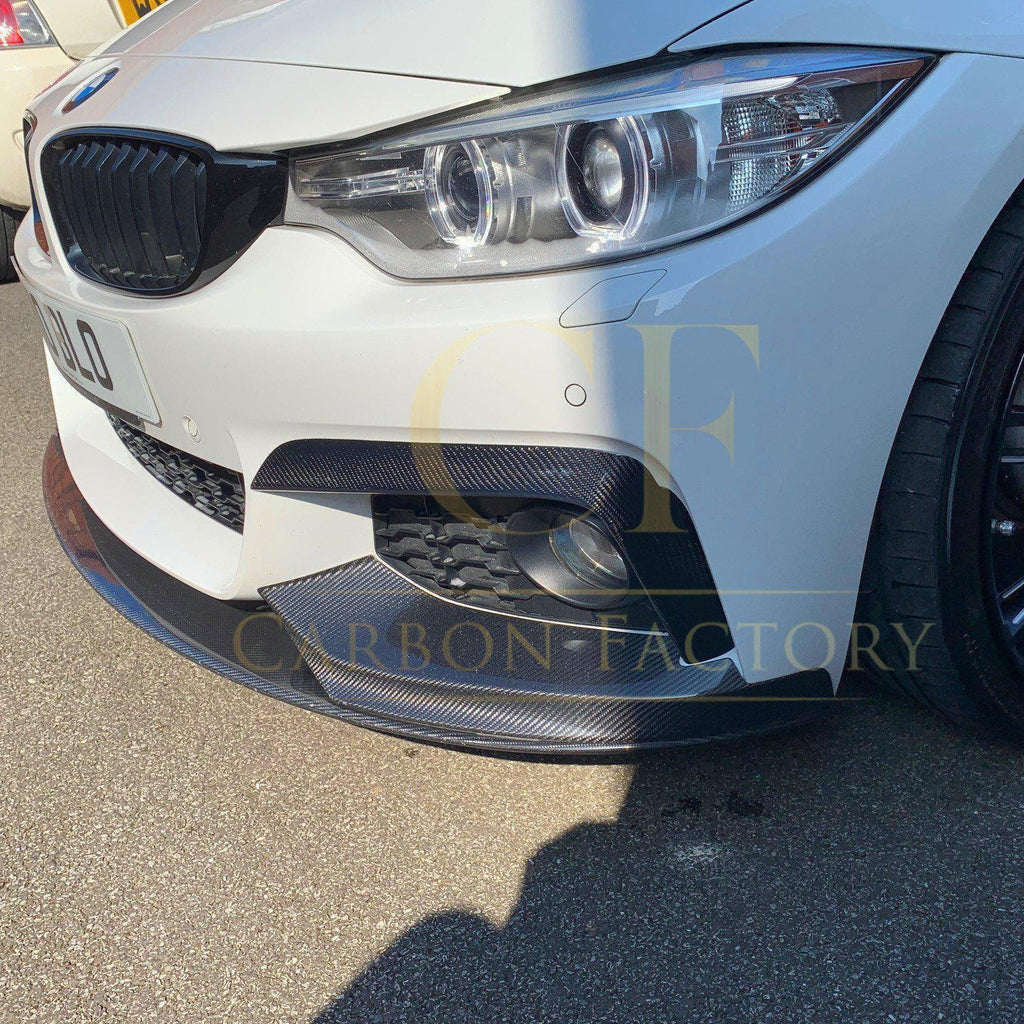 Carbon Fibre Front Bumper Upper Trims for BMW 4 Series F32 F33 F36 2014-2020