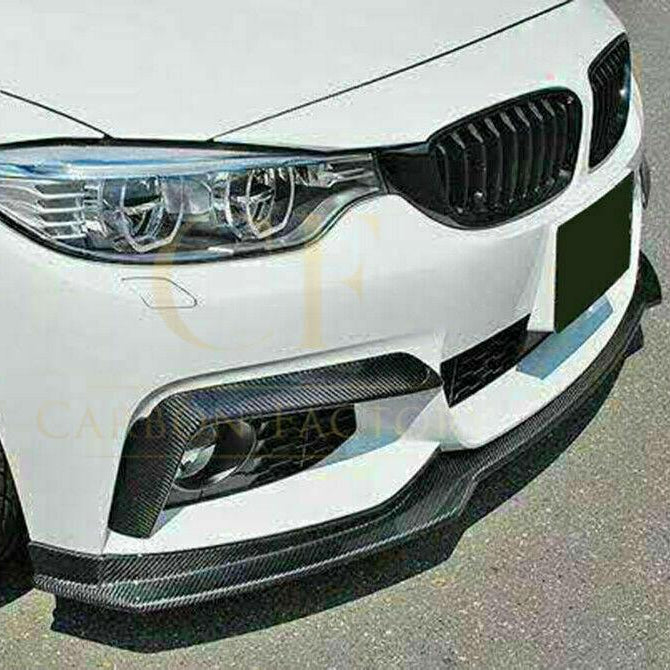 Carbon Fibre Front Bumper Upper Trims for BMW 4 Series F32 F33 F36 2014-2020