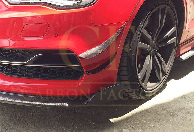 Carbon Fibre Front Canard Set for Audi A3 S Line S3 Saloon 13-15
