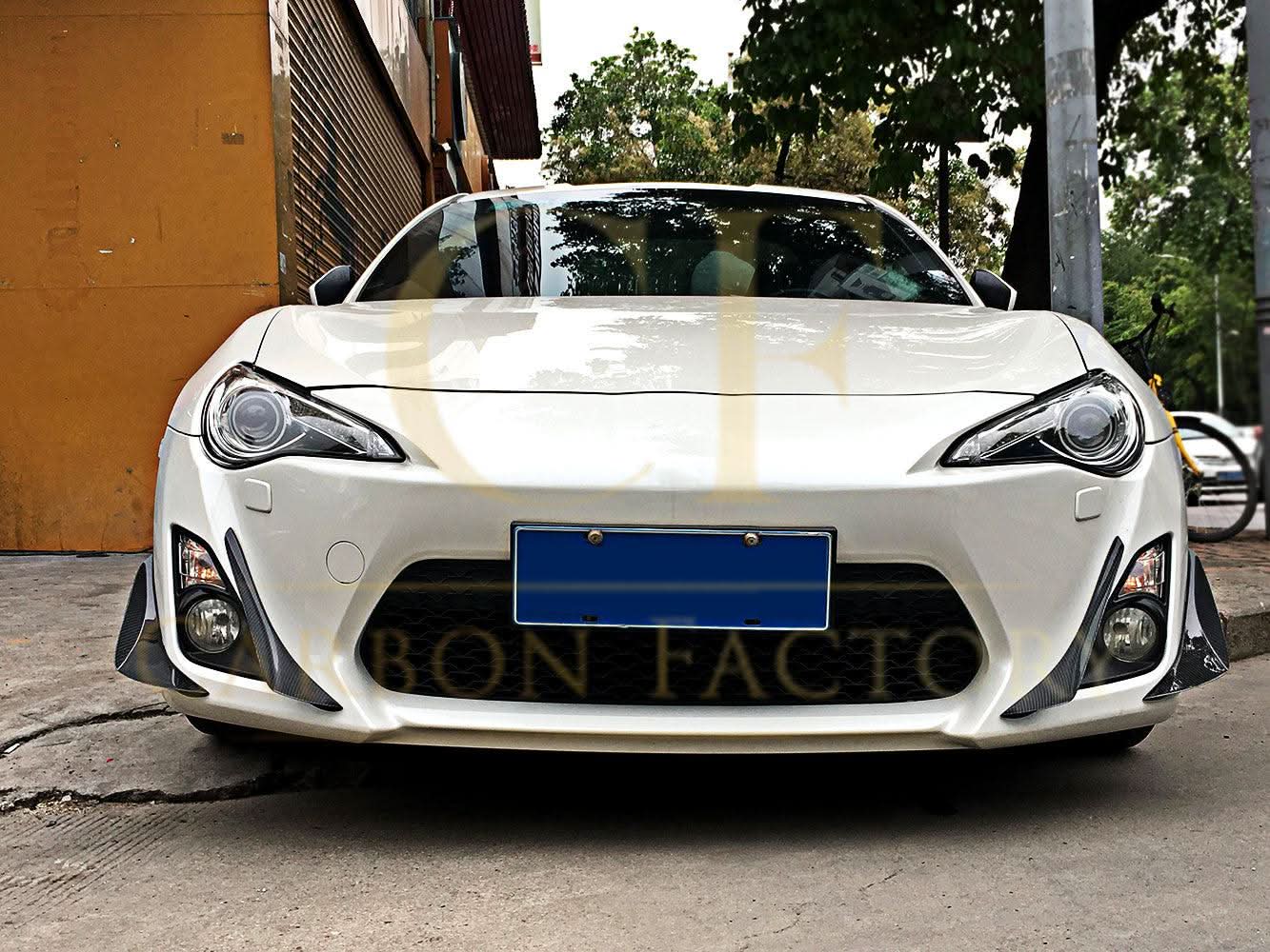 Carbon Fibre Front Canards for Toyota GT86 12-20