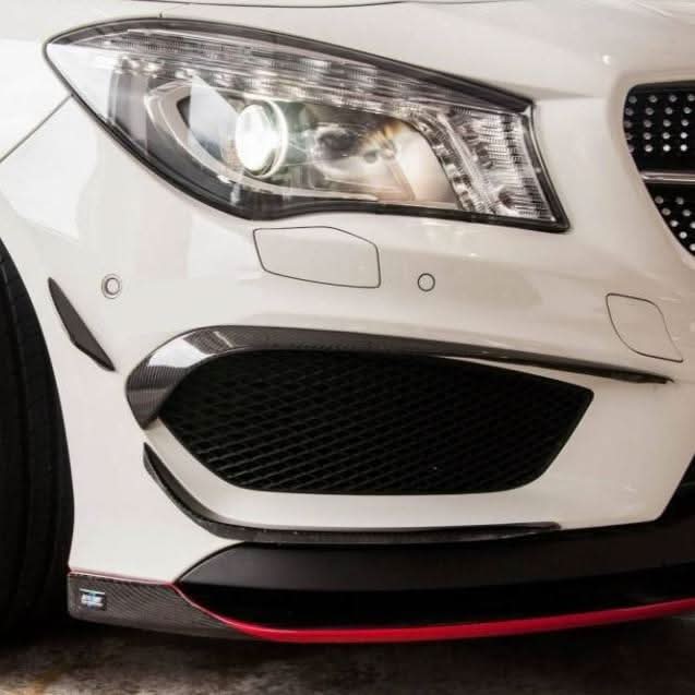Carbon Fibre Front Canards Sets for Mercedes Benz W117 CLA 13-16