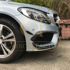 Carbon Fibre Front Canards Sets for Mercedes W205 C Class AMG 15-18