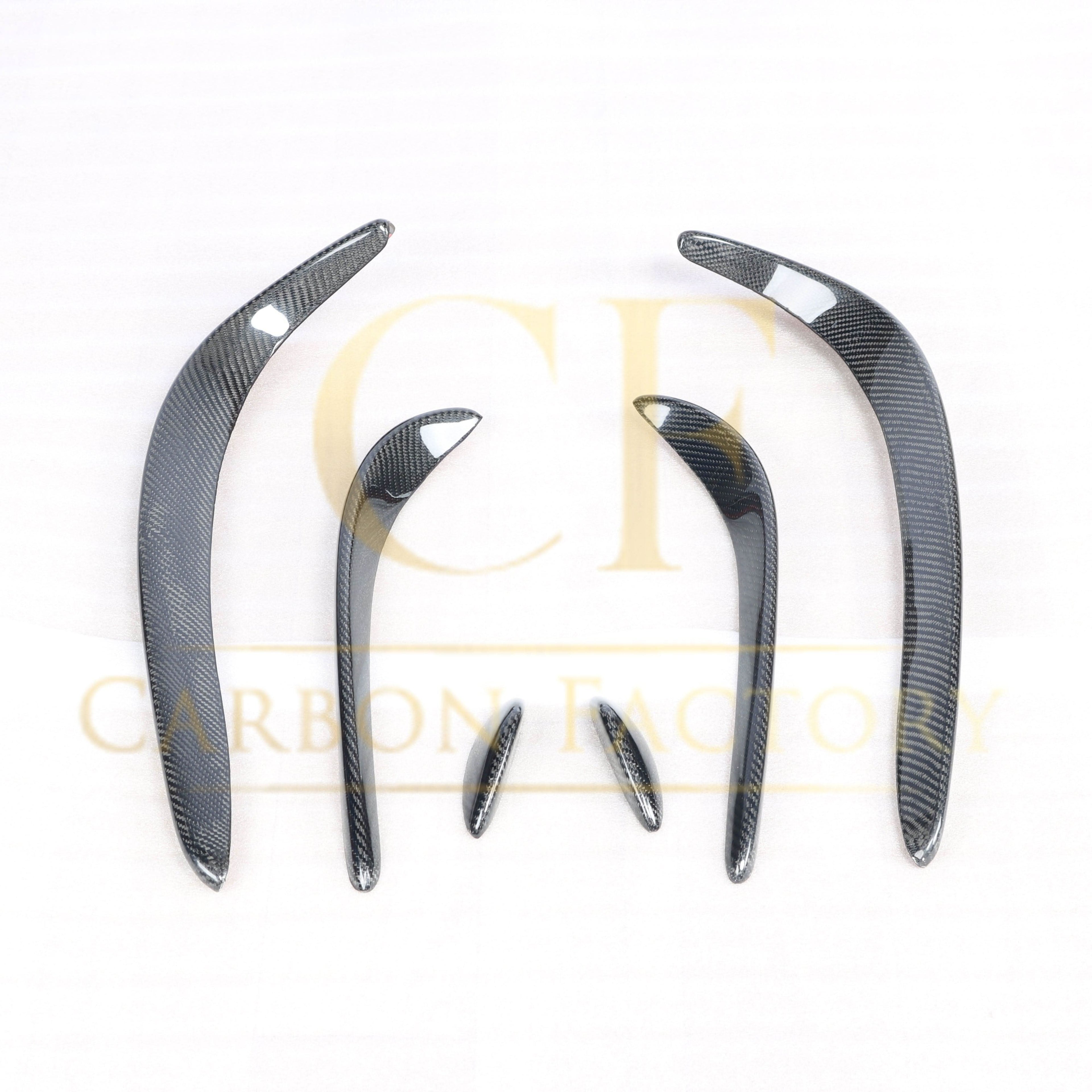 Carbon Fibre Front Canards Sets for Mercedes W205 C Class AMG 15-18