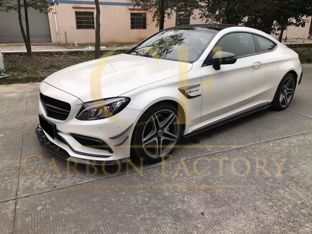 Carbon Fibre Front Fog Trims (2 Pieces) for Mercedes W205 C63 15-18