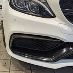 Carbon Fibre Front Fog Trims (2 Pieces) for Mercedes W205 C63 15-18