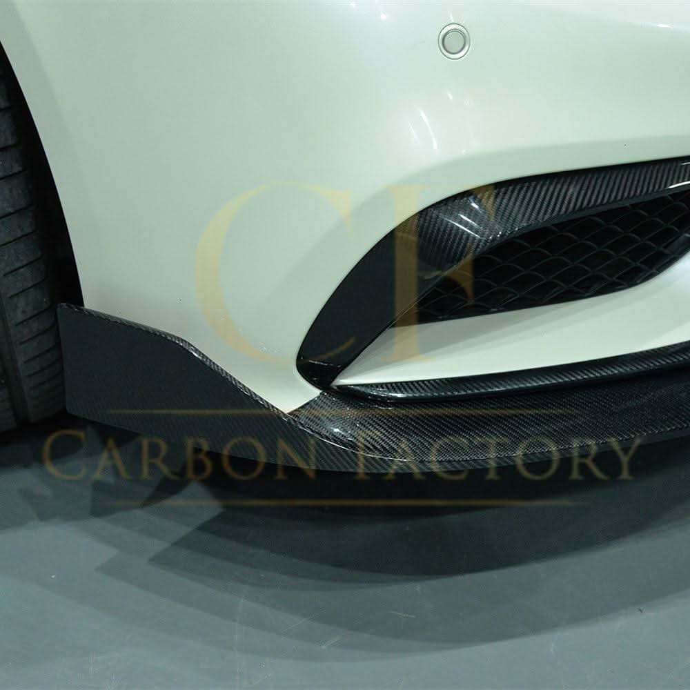 Carbon Fibre Front Side Grille Trim for Mercedes C218 CLS 15-18