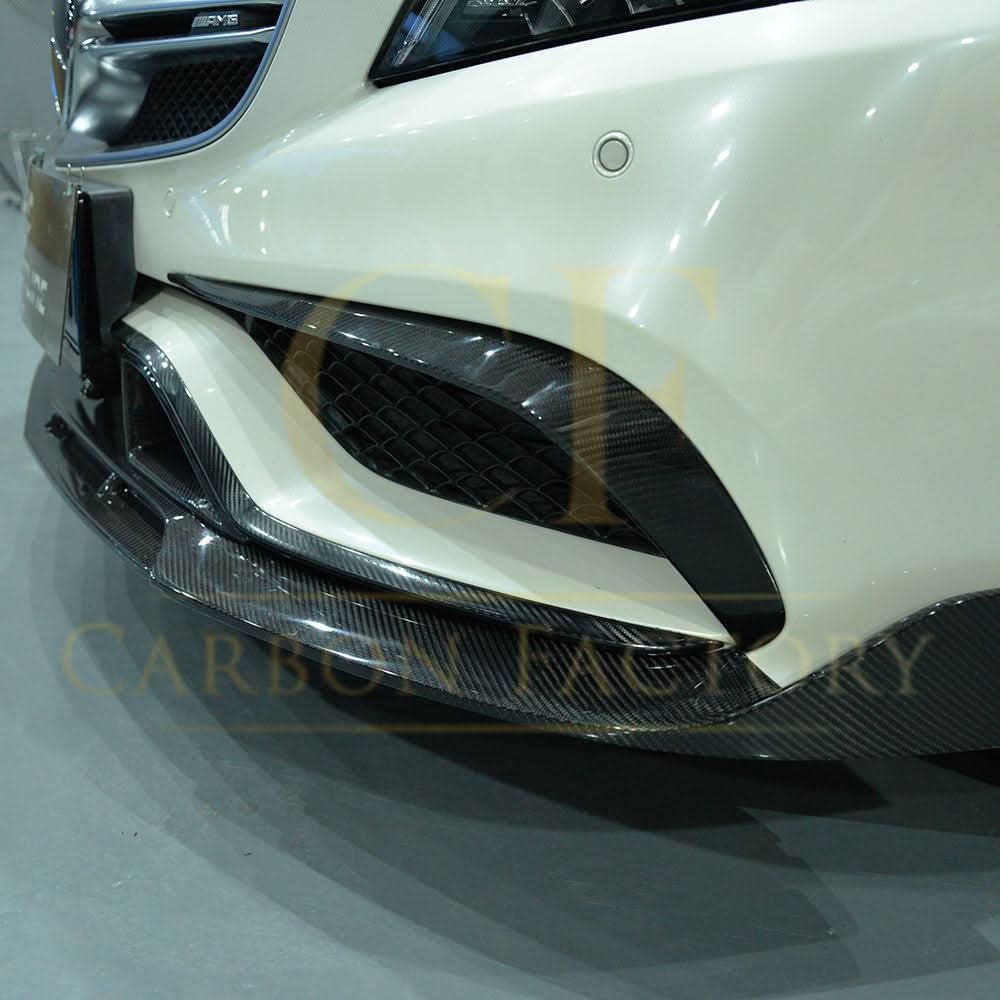 Carbon Fibre Front Side Grille Trim for Mercedes C218 CLS 15-18