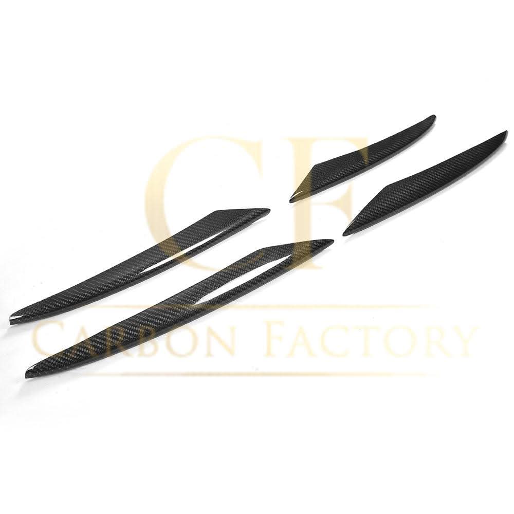 Carbon Fibre Front Side Grille Trims for Mercedes W213 E Class Saloon 16-20