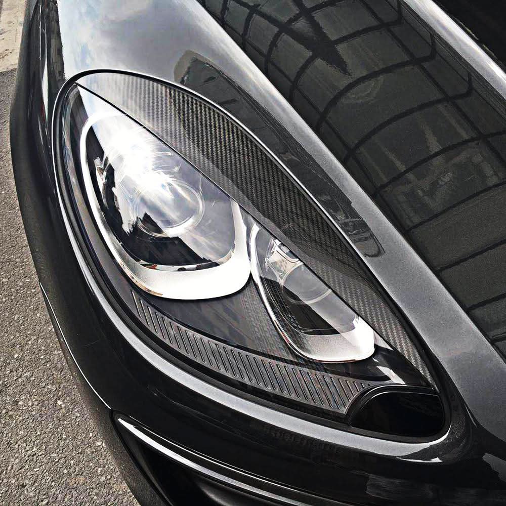 Carbon Fibre Headlight Trims for Porsche Macan 14-17