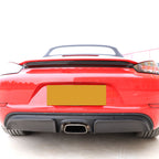 Carbon Fibre Rear Bumper Extension for Porsche Boxster & Cayman 718 16-19